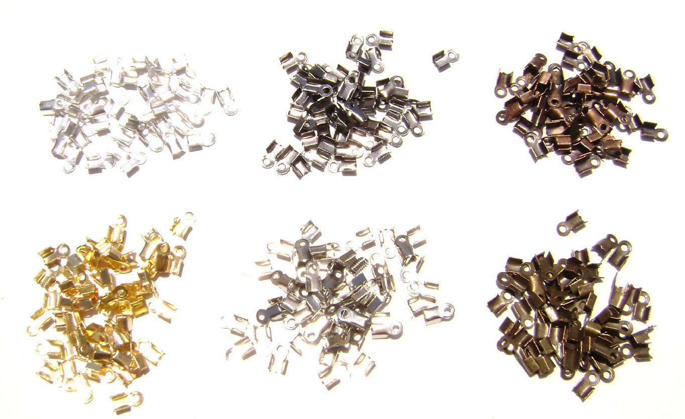 100 Piece Crimp Bead Covers Findings Jewelry Making Accessories 3